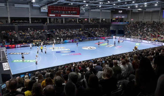 SWT-Arena Trier bei einem Handballspiel
