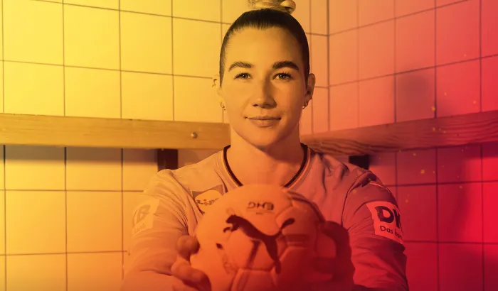 Katharina Filter in der Kabine