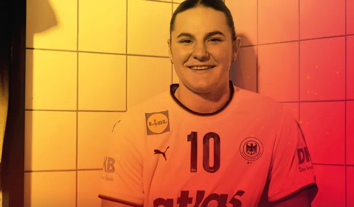 Mareike Thomaier in der Kabine