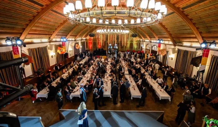 Das Hofbräuhaus in München bei der Auslosung. - Foto: Marco Wolf