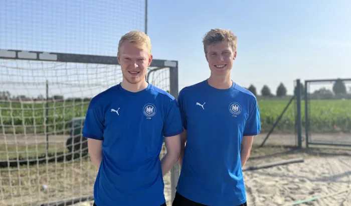 Bjarne Deiters und Jesper Stumpfe. - Foto: DHB