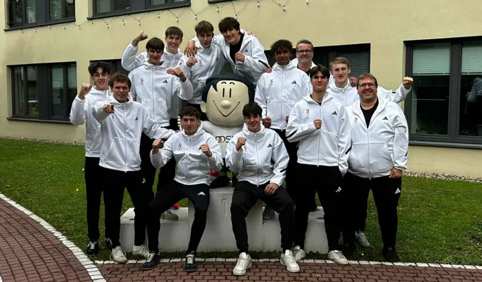 Die männliche U18 in Frankfurt.