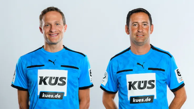 Schiedsrichter Abel und Herpolsheimer im Portrait 