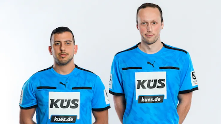 Schiedsrichter Argav und Frankholz im Portrait 