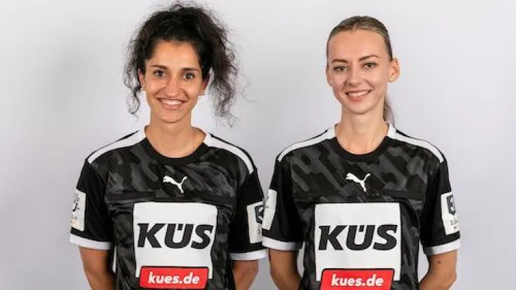 Schiedsrichterinnen Khalil und Oliger im Portrait