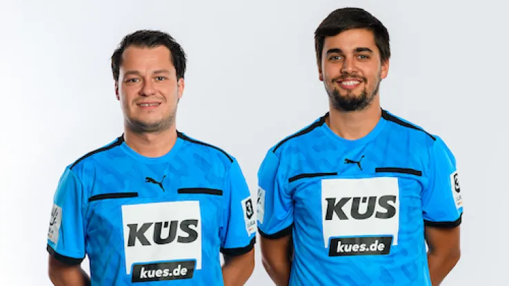 Schiedsrichter Gorenflo und Mangold im Portrait 