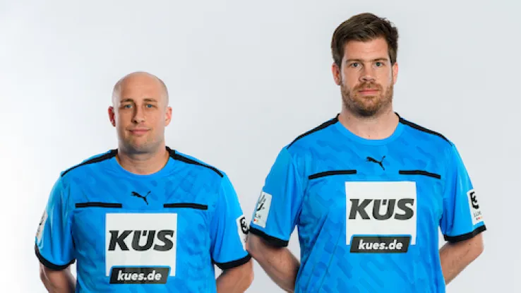 Schiedsrichter Hägele und Schmid-Denzinger im Portrait