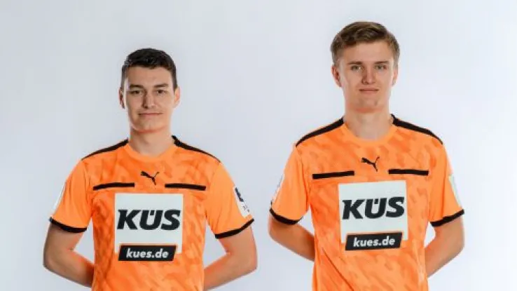 Schiedsrichter Reimann und Timm im Portrait 