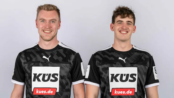 Schiedsrichter Kleber und Klose im Portrait 