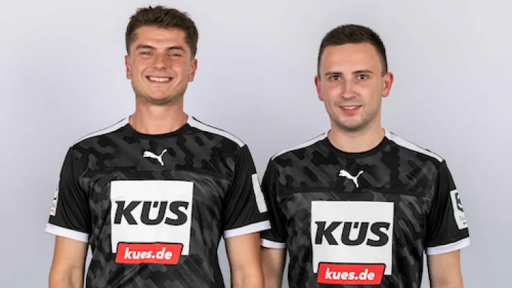 Schiedsrichter Lopez und Rustenbach im Portrait 