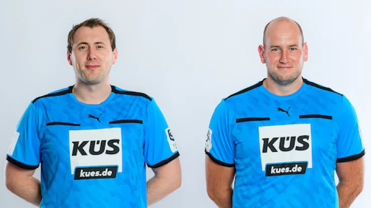 Schiedsrichter Schürhoff und Steinebach im Portrait 