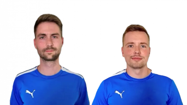 Das Schiedsrichter Duo Kittel und Scharfe