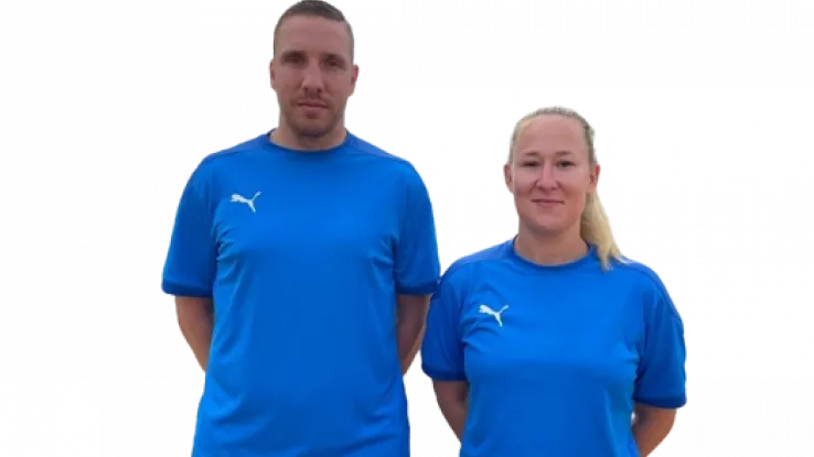 Das Schiedsrichter Duo Bilski und Kirsten