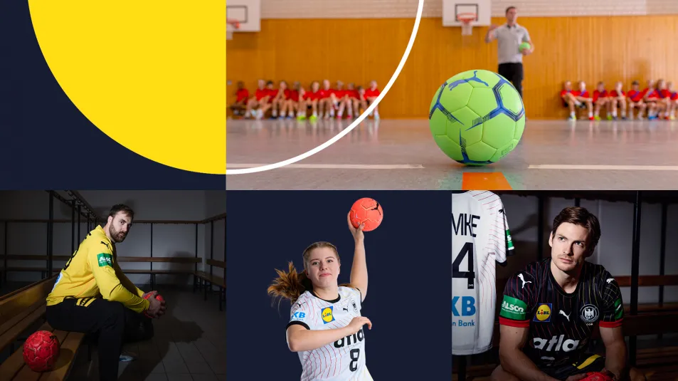 Collage DHB-Spieler*innen