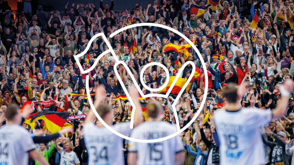 Spieler lassen sich vom Publikum feiern