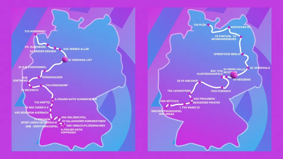 Route WM Bälle