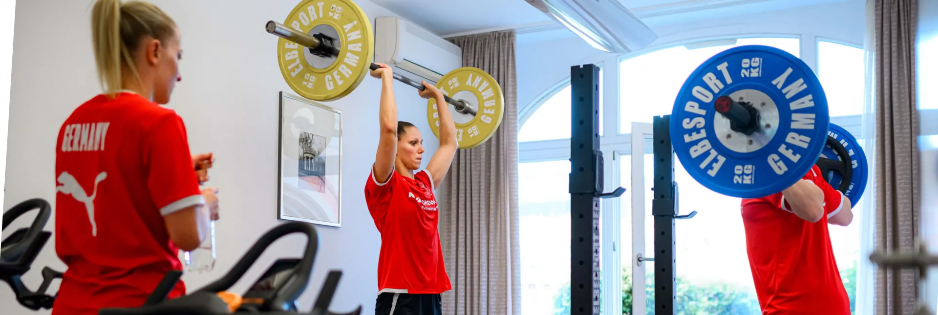 Die A-Frauen beim Athletiktraining