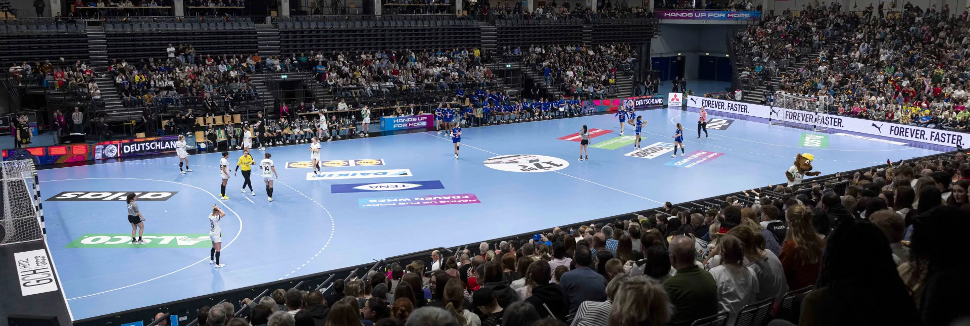 SWT-Arena Trier bei einem Handballspiel