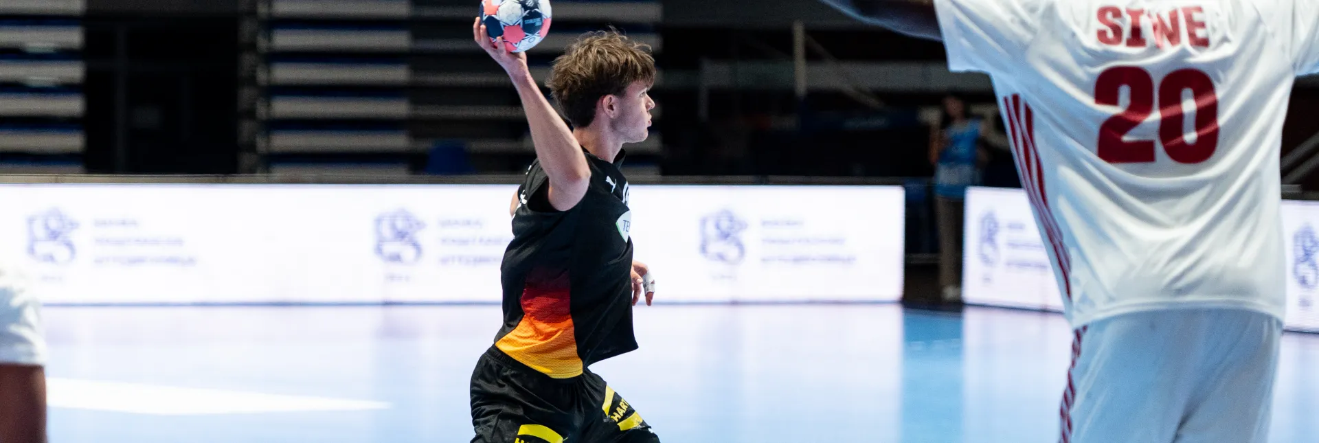 Lenn Strobel im deutschen Rückraum. - Foto: Lucija Begenisic