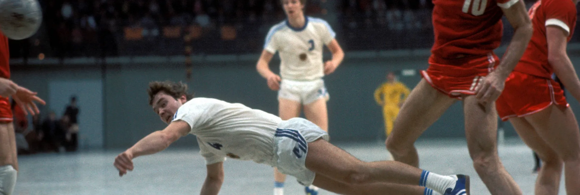 Gerd Rosendahl bei einem Länderspiel im Jahr 1977