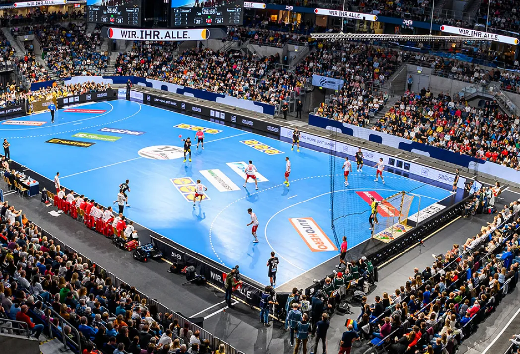 eine volle Handball-Arena