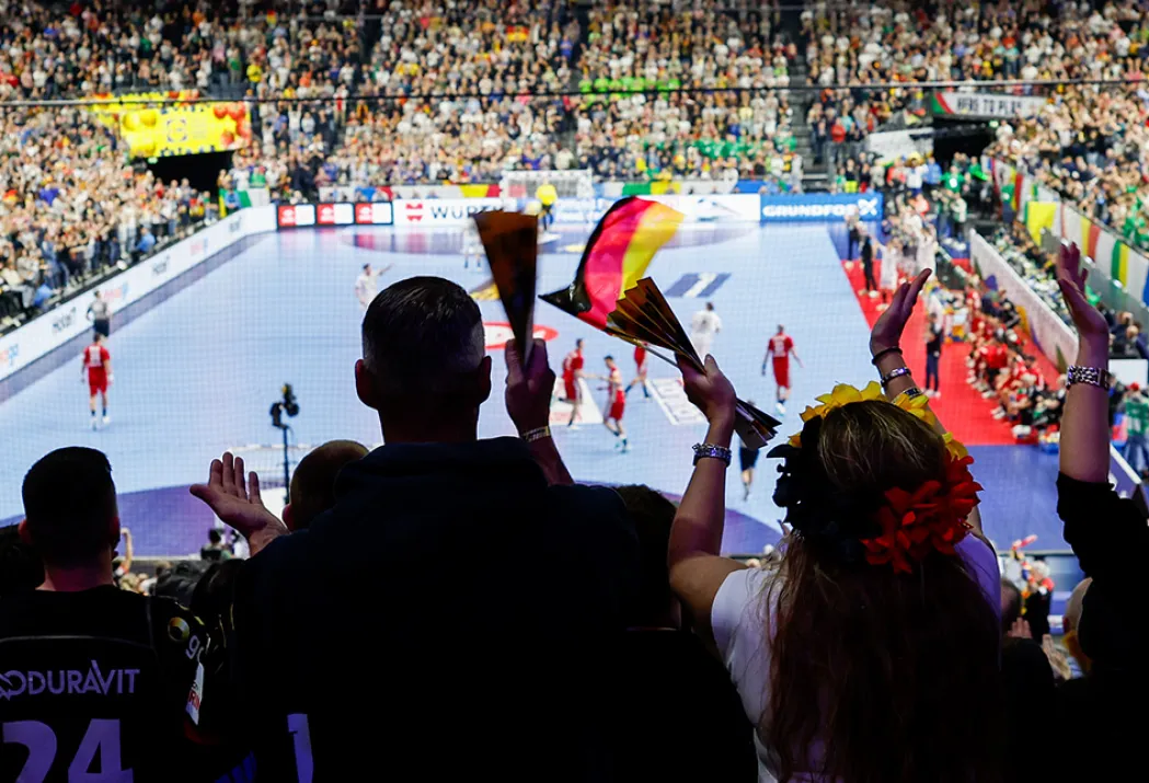 eine volle Handball-Arena