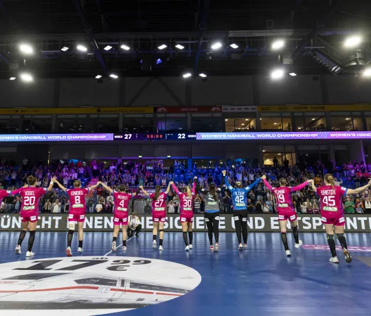 Die Nationalmannschaft begeisterte bei der WM und war der perfekte Botschafter der Bewegung "Hands up for more"