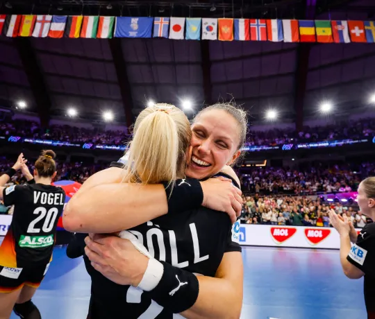 Feierstimmung nach dem Schlusspfiff