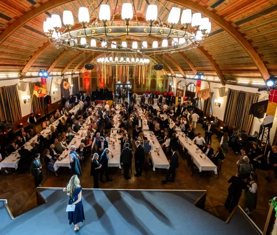 Das Hofbräuhaus in München bei der Auslosung. - Foto: Marco Wolf