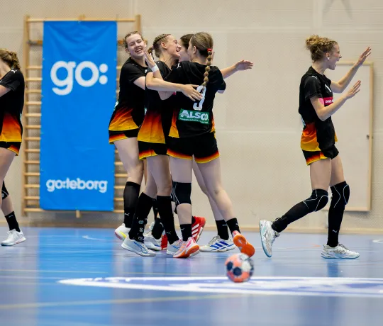 Jubel bei der U16w-Nationalmannschaft in Göteborg. - Foto: Gunilla Mattsson