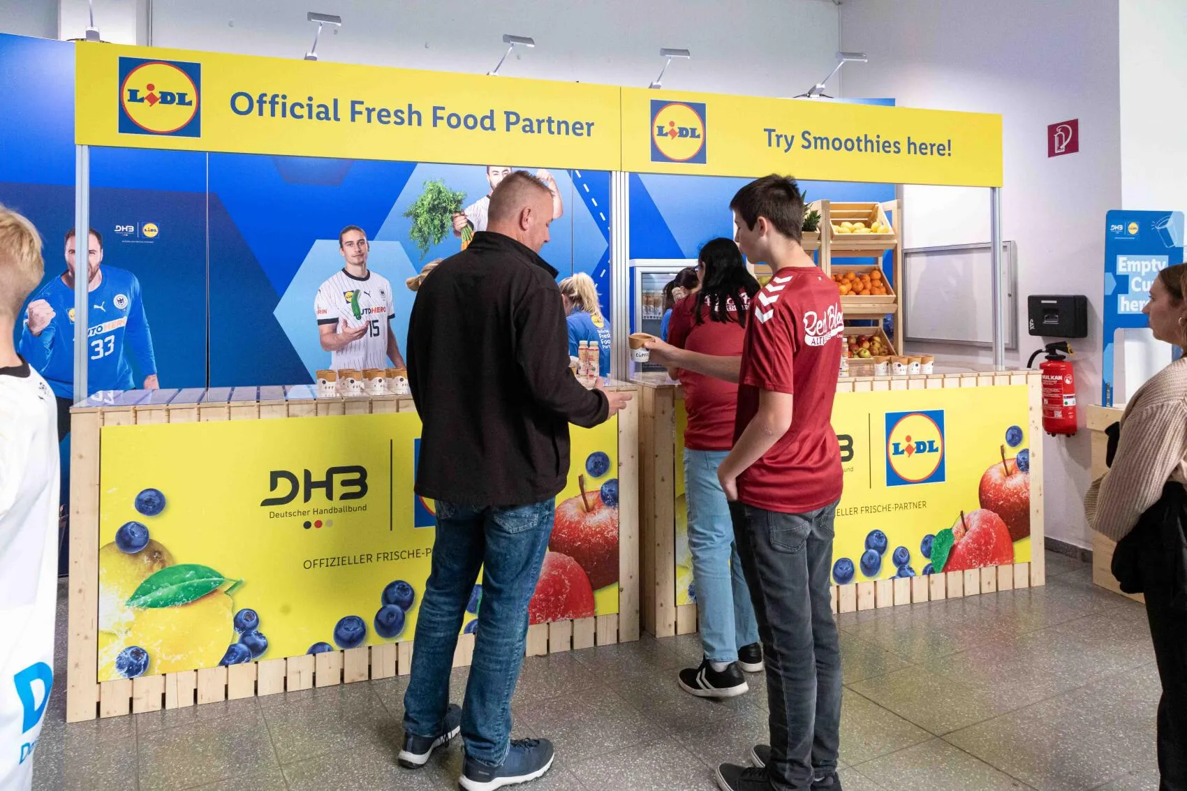 Der Promo-Stand von Lidl