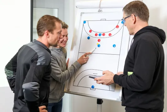 Trainer am Taktikboard