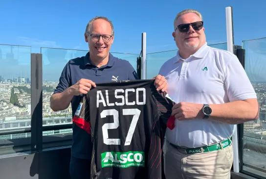 DHB-Vorstandsvorsitzender Mark Schober und ALSCO-Geschäftsführer René Schneider. - Foto: privat