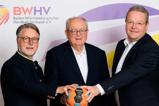 Die Präsidenten des Baden-Württembergischen Handball-Verbandes. - Foto: Marco Wolf