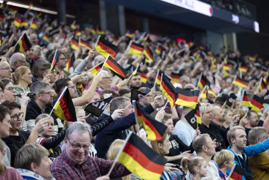 Support in Herning bei der EHF EURO 2026. - Foto: Kenny Beele