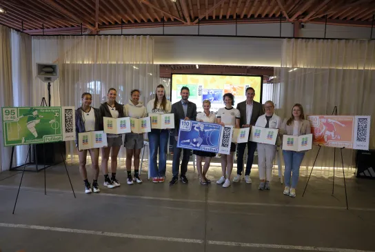 Sportbriefmarken-Serie 2025 zugunsten der Sporthilfe vorgestellt