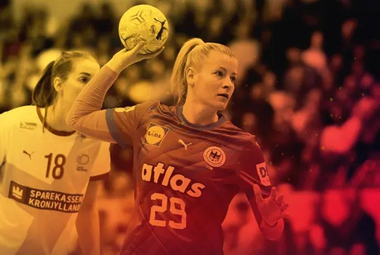 Antje Döll setzt zum Wurf an