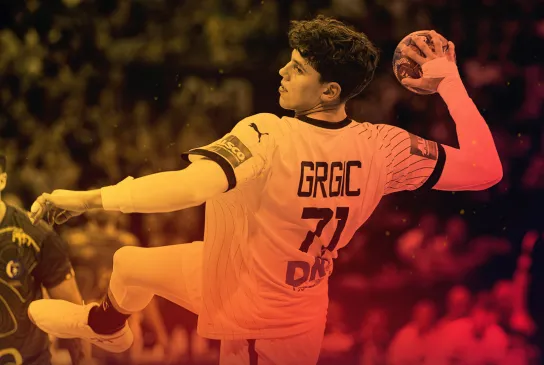 Grgic setzt zum Wurf an