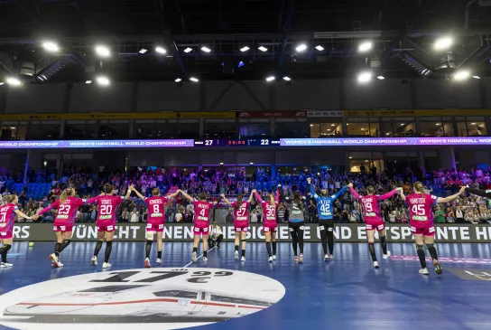 Die Nationalmannschaft begeisterte bei der WM und war der perfekte Botschafter der Bewegung "Hands up for more"