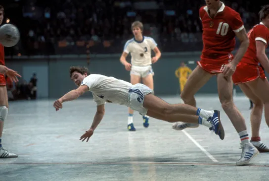 Gerd Rosendahl bei einem Länderspiel im Jahr 1977